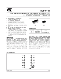Datasheet HCF4014M013TR manufacturer STMicroelectronics