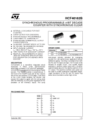 Datasheet HCF40162 manufacturer STMicroelectronics