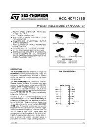 Datasheet HCF4018BEY manufacturer STMicroelectronics