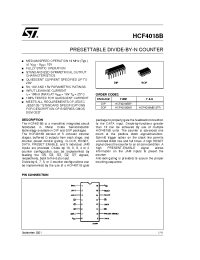 Datasheet HCF4018M013TR manufacturer STMicroelectronics