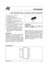 Datasheet HCF40194 manufacturer STMicroelectronics