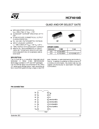 Datasheet HCF4019M013TR manufacturer STMicroelectronics