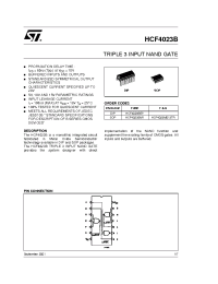 Datasheet HCF4023BM1 manufacturer STMicroelectronics
