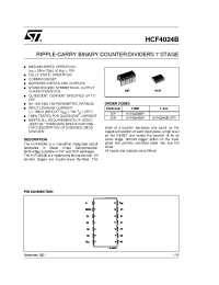 Datasheet HCF4024 manufacturer STMicroelectronics