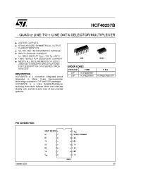 Datasheet HCF40257M013TR manufacturer STMicroelectronics
