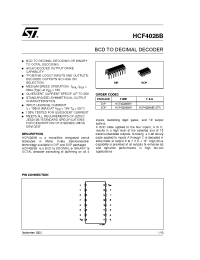 Datasheet HCF4028 manufacturer STMicroelectronics