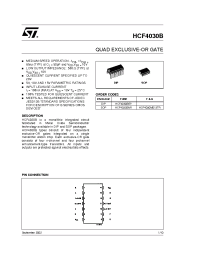 Datasheet HCF4030M013TR manufacturer STMicroelectronics