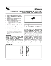 Datasheet HCF4034M013TR manufacturer STMicroelectronics