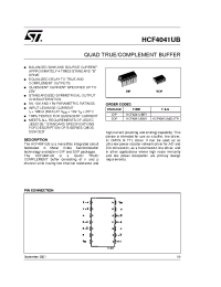 Datasheet HCF4041U manufacturer STMicroelectronics