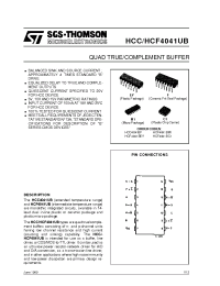 Datasheet HCF4041UB manufacturer STMicroelectronics