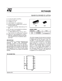 Datasheet HCF4042M013TR manufacturer STMicroelectronics
