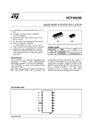 Datasheet HCF4043 manufacturer STMicroelectronics