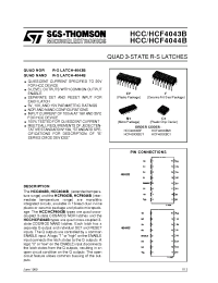 Datasheet HCF4043B manufacturer STMicroelectronics