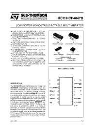 Datasheet HCF4047BC1 manufacturer STMicroelectronics