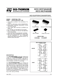 Datasheet HCF4049UBF manufacturer STMicroelectronics