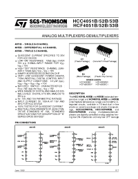 Datasheet HCF4051 manufacturer STMicroelectronics