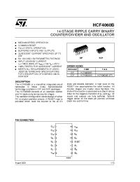 Datasheet HCF4060M013TR manufacturer STMicroelectronics
