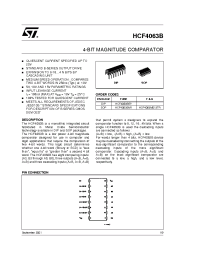 Datasheet HCF4063M013TR manufacturer STMicroelectronics