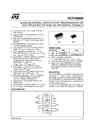 Datasheet HCF4066M013TR manufacturer STMicroelectronics
