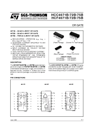 Datasheet HCF4071B manufacturer STMicroelectronics