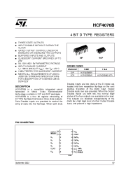 Datasheet HCF4076M013TR manufacturer STMicroelectronics