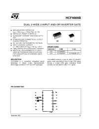 Datasheet HCF4085M013TR manufacturer STMicroelectronics