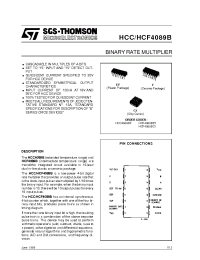 Datasheet HCF4089 manufacturer STMicroelectronics