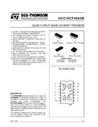 Datasheet HCF4093 manufacturer STMicroelectronics