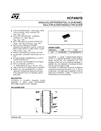 Datasheet HCF4097 manufacturer STMicroelectronics
