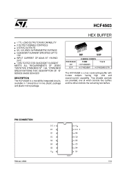 Datasheet HCF4503BEY manufacturer STMicroelectronics