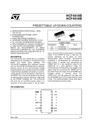 Datasheet HCF4510BM1 manufacturer STMicroelectronics