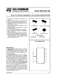 Datasheet HCF4511BC1 manufacturer STMicroelectronics