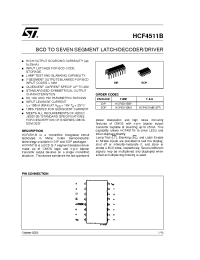 Datasheet HCF4511M013TR manufacturer STMicroelectronics