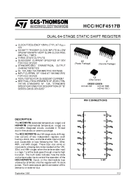 Datasheet HCF4517B manufacturer STMicroelectronics