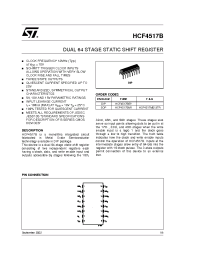 Datasheet HCF4517M013TR manufacturer STMicroelectronics