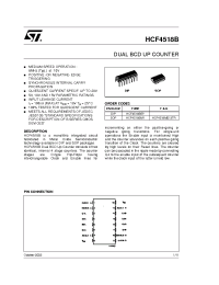 Datasheet HCF4518M013TR manufacturer STMicroelectronics