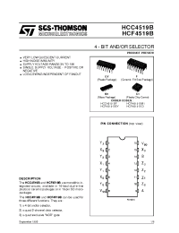 Datasheet HCF4519 manufacturer STMicroelectronics