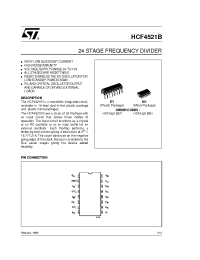 Datasheet HCF4521 manufacturer STMicroelectronics
