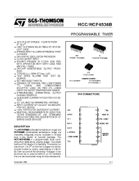 Datasheet HCF4536BEY manufacturer STMicroelectronics