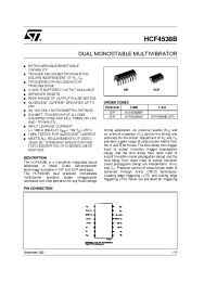 Datasheet HCF4538M013TR manufacturer STMicroelectronics
