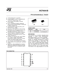 Datasheet HCF4541M013TR manufacturer STMicroelectronics