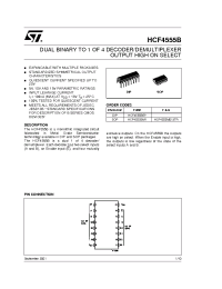 Datasheet HCF4555M013TR manufacturer STMicroelectronics
