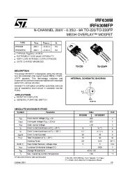 Datasheet IRF630MFP manufacturer STMicroelectronics