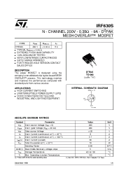 Datasheet IRF630S manufacturer STMicroelectronics