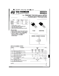 Datasheet IRF822 manufacturer STMicroelectronics