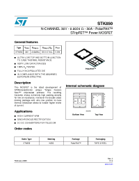 Datasheet K850 manufacturer STMicroelectronics