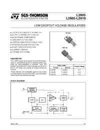 Datasheet L2605V manufacturer STMicroelectronics