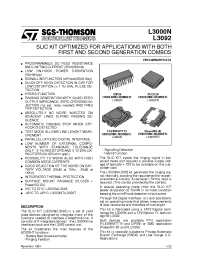 Datasheet L3000N manufacturer STMicroelectronics