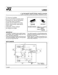 Datasheet L4962E/A manufacturer STMicroelectronics