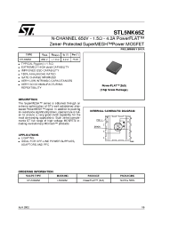 Datasheet L5NK65Z manufacturer STMicroelectronics